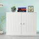 Bathroom Wall Cabinets White Bathroom Storage Cabinets with 2 Doors and Adjustable Shelves