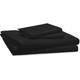 Linens Limited - Polycotton Non Iron Percale 180 Thread Count Fitted Sheet, Black, Single