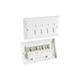Loops - 3x Quad CAT5e Data Wall Outlet Face Plate 4 Port RJ45 Ethernet Network Socket