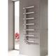 Grosso Stainless Steel Radiator 1250mm h x 500mm w Polished Electric Only Thermostatic - Polished - Reina