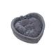 Cat bed heart-shaped pet bed for cats dogs cotton velvet soft kitty puppy sleeping beds kennel warm pet nest cat accessories 50x16cmGray