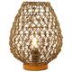 Woody Table Lamp Woven Wooden Base - Natural - Litecraft
