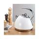 Woosien - Electric kettle 304 stainless steel quick-burning water boiler hot water pot household kitchen appliances White