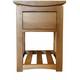 Furniture One - 3 Drawer Bedside Table Oak Veneer Bedside Tables - Type a - Oak