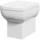 Wholesale Domestic Tacoma Wall Hung Toilet Pan with Soft Close Toilet Seat - White