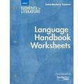 Holt Elements Of Literature Language Handbook Worksheets Introductory Course Grade