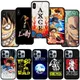 Coque souple avec dessin animé One Piece Roronoa Zoro Luffy pour iPhone coque de téléphone pour