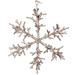 Vickerman 742518 - 9" Champagne Twig Snowflake Christmas Tree Ornament (3 Pack) (RV230538)