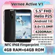 Vernee-Smartphone V1 Android 5.5 4 Go de RAM 64 Go de ROM processeur MTK6757 Octa-core écran