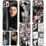 Smile Natural Jensen Ackles Coque de téléphone souple pour iPhone 13 12 11 14 Pro Max Mini XS
