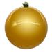 Vickerman 8" Honey Gold Pearl UV Drilled Ball Ornament, 1 per bag.