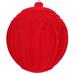 Vickerman 5.5" Red Flocked Embossed Ball Ornament, 2 per Bag
