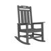 Outdoor Garden Adirondack Rocking Chair, Features a Tall Slanted Back Design, All-Weather Waterproof.