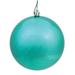 Vickerman 4.75" Sea Foam Shiny Ball Ornament, 4 per Bag - Green