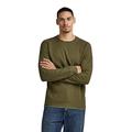 G-STAR RAW Herren Jirgi tweeter slim ls, Grün (dark olive D23475-D271-C744), S