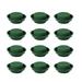 FRCOLOR 12 Pcs Flower Arrangement Kit Strong Water Absorption Round Floral in Single Design Bowl for Table Centerpiece Wedding Aisle Flowers Party (Green)