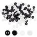 800Pcs 6mm Mini Resin Buttons Black & White Resin Micro Buttons with Pattern Round Tiny Buttons Small 2 Holes Button Sewing Tools Decorative Button for Doll Clothe Bag DIY Handmade Craft