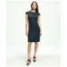 Brooks Brothers Women's Stretch Wool Cap Sleeve Sheath Dress | Navy | Size 0