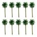 Toma 10 Pieces Artificial Coconut Tree Removable DIY Handmade Gardening Student Teaching Fake Palm Home Living Room Yard Decoration