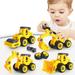 Godderr 2PCS Toddler Baby Construction Toy Vehicle Toddler Vehicle Toys Detachable Excavator Mixer Truck Delivery Vehicle for Boys and Girls 3-7 Years Old