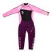 Women Neoprene Wetsuit 2.5mm Wetsuit Kids Swimwear - black +pink XXL