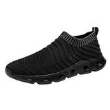 gvdentm Golf Shoes Mens Slip Resistant Shoes Gym Tennis Walking Running Sneakers for Men Black 8.5