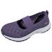 gvdentm Slip On Shoes Women Walking Shoes Women Lightweight Breathable Sneakers for Women Fashion Casual Tennis Shoe Purple 7