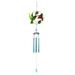 VerPetridure Wrought Iron Wind Chime Glass Painted Crafts Wind Chime Pipe Pendant