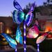 Butterfly Solar Power LED Light Outdoor Garden Lawn Lamp Decor Fairy Light