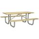 Wood Picnic Table. 72 L x 56-1/2 W x 30 H 28 W Table Top