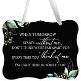 LifeSong Milestones Sympathy Gifts for Loss of Loved One Black Ribbon Sign