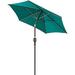 7.2 Ft Patio Umbrella Table Market Umbrella With Push Button Tilt Polyester Umbrella For Garden Deck Backyard Poolside (GRAY)