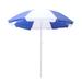 FRCOLOR 2.2m Blue White Square Umbrella Outdoor Market Patio Umbrella Rain Sun Umbrella Table Beach Umbrella Without Base (Stems Random Colors)