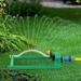 Lawn Sprinkler Oscillating Sprinkler with 18 Hole Brass Nozzles Water Sprinkler for Lawn Covers up to 3 600 sq.ft Includes Spray Jet Cleaning Needle