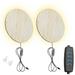 Kiven Plug in Wall Sconces Plug-in Wall Lights with 3 Color Modes Set of 2 Dimmable Wall Lights