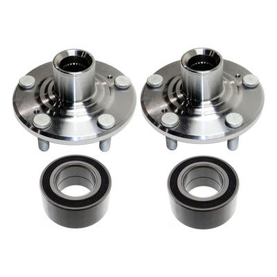2007 Honda Element 4-Piece Kit Front, Driver and Passenger Side Wheel Hubs with Wheel Bearings/(MDX/Pilot, Rear)