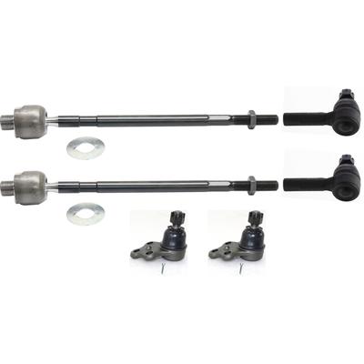 2002 Infiniti QX4 6-Piece Kit Front, Driver and Passenger Side Suspension Kit, includes (2) Ball Joint and (4) Tie Rod End