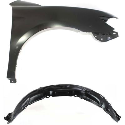 2011 Toyota Camry 2-Piece Kit Front, Passenger Side Fender, Includes (1) Fender and (1) Fender Liner