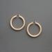 Lucky Brand Large Tube Hoop - Women's Ladies Accessories Jewelry Earrings in Gold