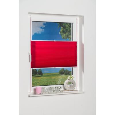 Plissee K-HOME "Klemmfix Pisa" Gr. 35, pink (fuchsia), B:90cm H:210cm, Obermaterial: 100% Polyester, Plissees, Crushed-Optik Image