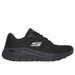 Skechers Women's Arch Fit 2.0 - Big League Sneaker | Size 8.5 Wide | Black | Textile/Synthetic | Vegan | Machine Washable