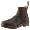 Chelseaboots DR. MARTENS "2976 CRAZY HORSE", Herren, Gr. 36, braun (dunkelbraun), Leder, casual, Schuhe, Boots, Stiefel mit praktischer Anziehlasche