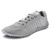Barfußschuh LEGUANO "GO", Damen, Gr. 44, grau, Textil, sportlich, Schuhe Barfußschuh Schnürschuh, mit praktischer Schnürung, Freizeitschuh, Halbschuh, Schnürschuh, Topseller