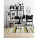 KAVKA DESIGNS Medium Pile Carpet Straight Rectangular Chair Mat in Gray/White | 108 W x 144 D in | Wayfair MWOMT-17300-9X12-BBA8465
