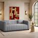 Meridian Furniture USA 90.5" Sofa Polyester in Gray | 28.5 H x 90.5 W x 36 D in | Wayfair 655Grey-S