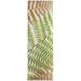 Green/White 30 x 0.25 in Area Rug - Bay Isle Home™ Harless Floral Green/Gold/White Indoor/Outdoor Area Rug Polyester | 30 W x 0.25 D in | Wayfair