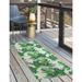 Green/White 30 x 0.08 in Area Rug - Lark Manor™ Anthonyson SPOTTED LAUREL DARK GREEN Outdoor Rug By Becky Bailey Polyester | Wayfair