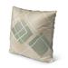 Orren Ellis Bierstan Geometric Indoor/Outdoor Throw Pillow Polyester/Polyfill blend in White | 16 H x 16 W x 4 D in | Wayfair