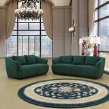 Latitude Run® Joseba 2 - Piece Living Room Set Velvet in Brown/Green | 30.54 H x 82 W x 35 D in | Wayfair Living Room Sets