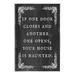Stupell Industries Ax-413-Wood Funny Haunted House Phrase On MDF by Lil' Rue Textual Art in Black | 15 H x 10 W x 0.5 D in | Wayfair